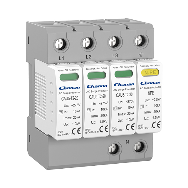 CAU5 Type 2 AC Surge Protector Imax 20kA