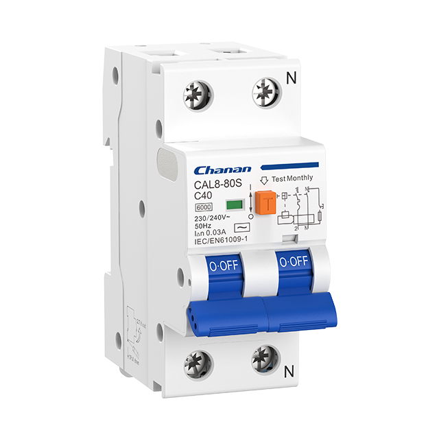 6kA RCBO residual current circuit breaker with overcurrent protection