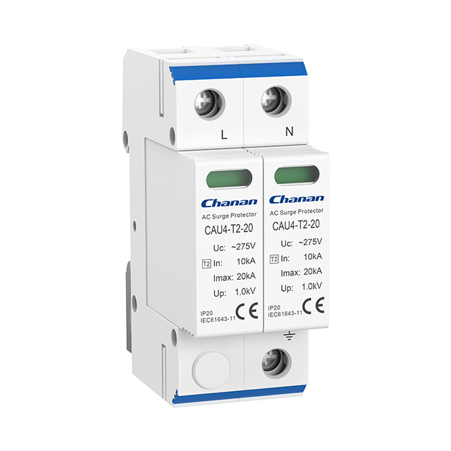 CAU4 Type 2 AC Surge Protector Imax 20kA Class II AC SPD