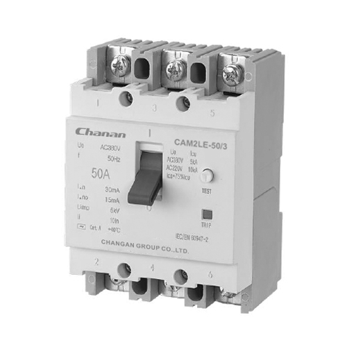3P 50A DIN Rail Mounting Molded Case Earth Leakage Circuit Breaker (ELCB)